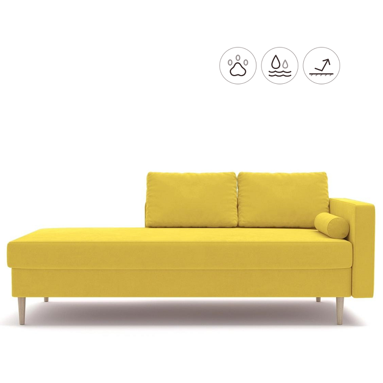 Кушетка Мастерфабрик Эйо Saga yellow ткань рогожка