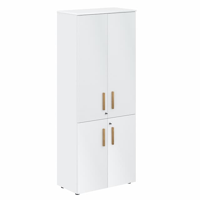 Шкаф с глухими средними и малыми дверьми Skyland FHC 80.3(Z) белый премиум/белый премиум 802х429х1983 FORTA