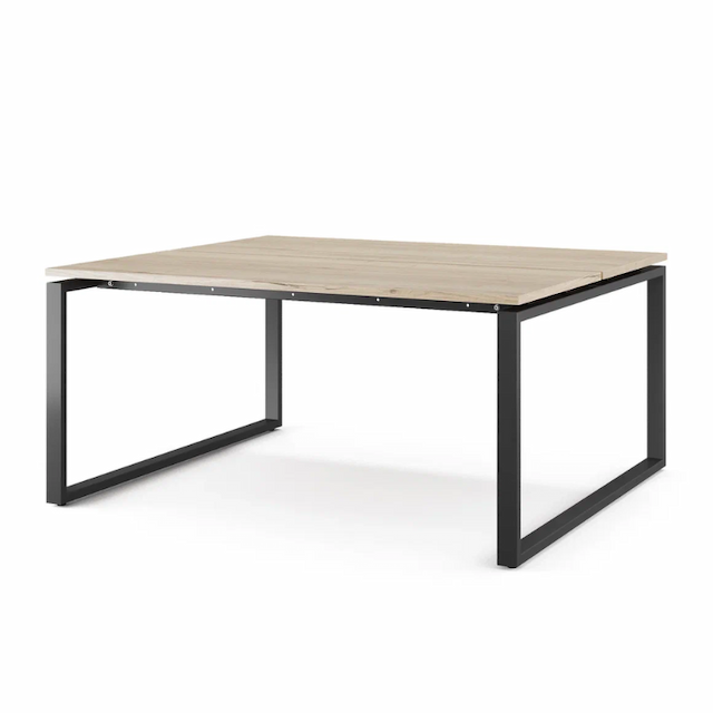 Стол офисный Kobor O1/2-80/140 black/natural