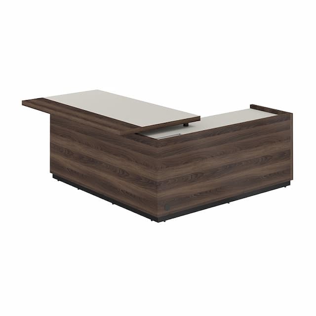 Стол для руководителя с комбинированной столешницей, левый Norden REEF RF.104L.PGDA.DA 1850х1850х750 мм