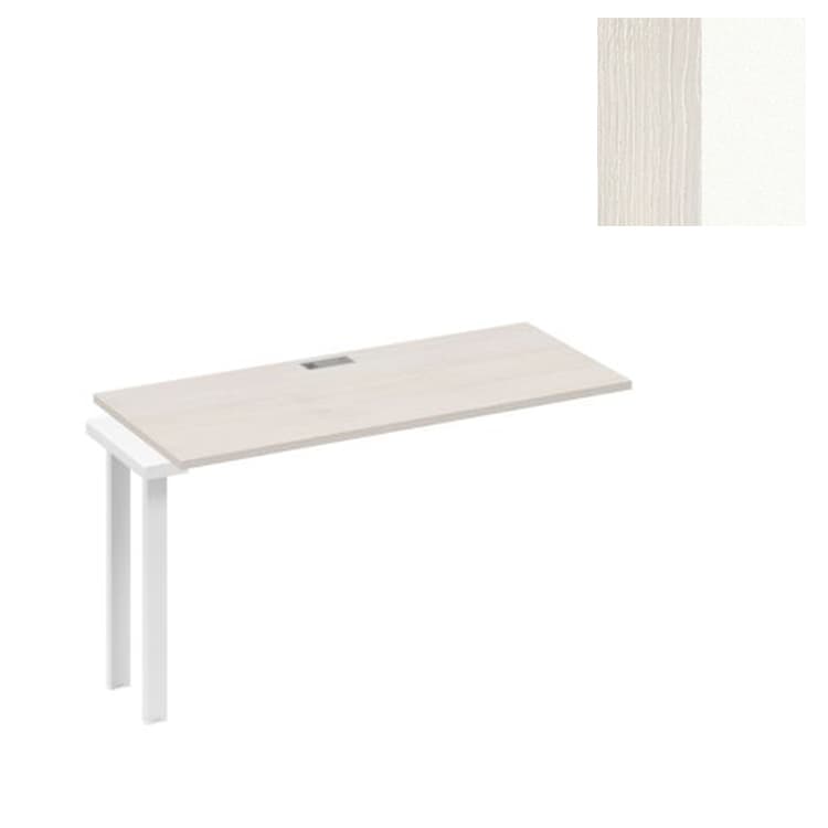 Секция Юнитекс А4 (140) стола станции на металлокаркасе UNO А4 Б1 004-1 ДШ (140x60x75) дуб шамони/металлокаркас белый