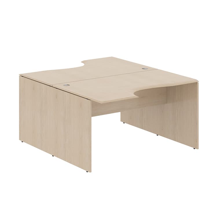 Стол 2-х местный эргономичный Skyland W2CET 149.2 бук тиара 1400х1806х750 WAVE