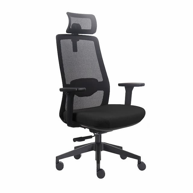 Кресло офисное Norden Cross 846C-1 (черная сетка/черная ткань/нейлоновая база)