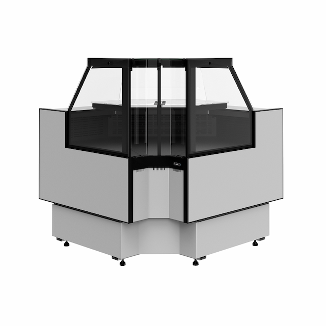 Витрина холодильная Carboma Palm 3 GC95 VM-6-1 внутренний угол без боковин (версия 2.0) 9006-9005