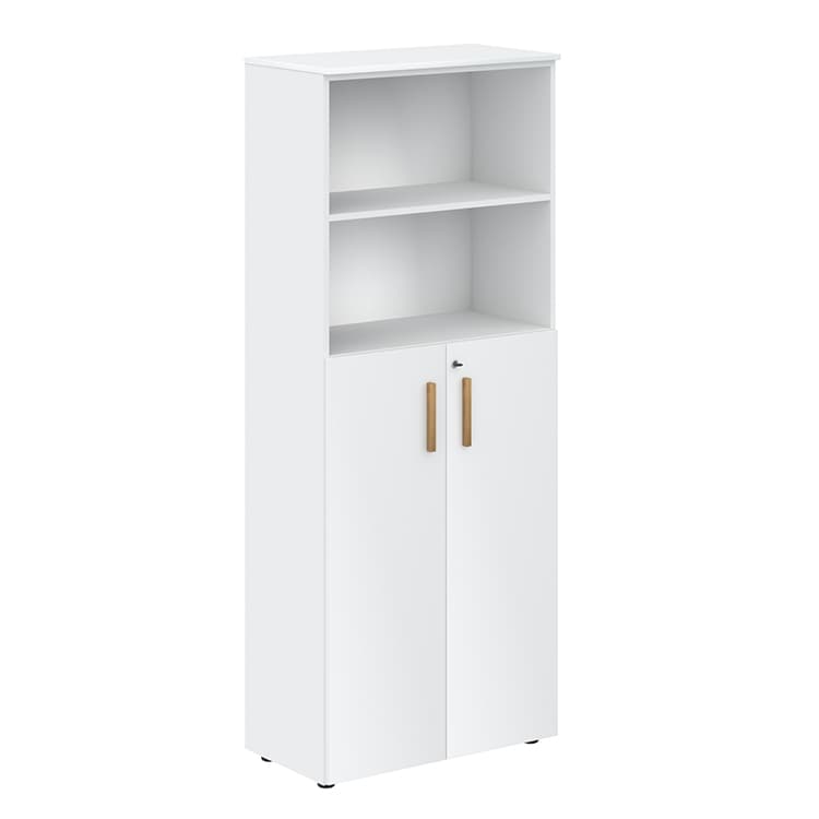 Шкаф с глухими средними дверьми и топом Skyland FHC 80.6(Z) белый премиум/белый премиум 802х429х1983 FORTA