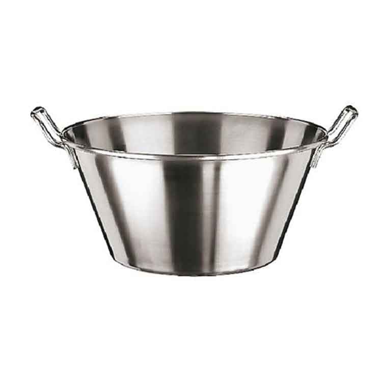 Миска коническая 24,5л d45см h22,5см, с ручками, нерж.сталь Paderno 11955-45