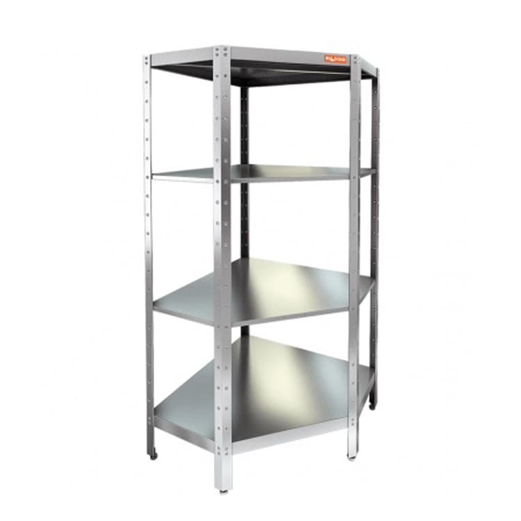 Стеллаж производственный кухонный угловой Hicold НСКУВ-7/4
