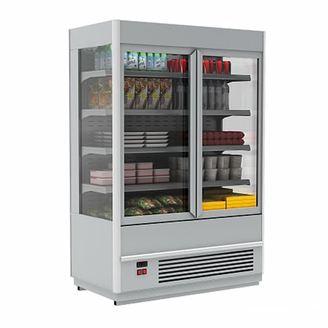 Витрина холодильная Полюс CUBA FC 20-07 VV 1,0-1 (распашные двери)