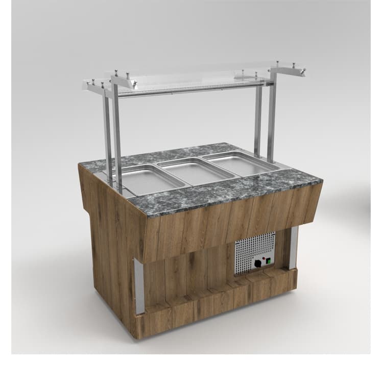 Мармит вторых блюд длиной 1505 мм островного шведского стола Челябторгтехника RM43S