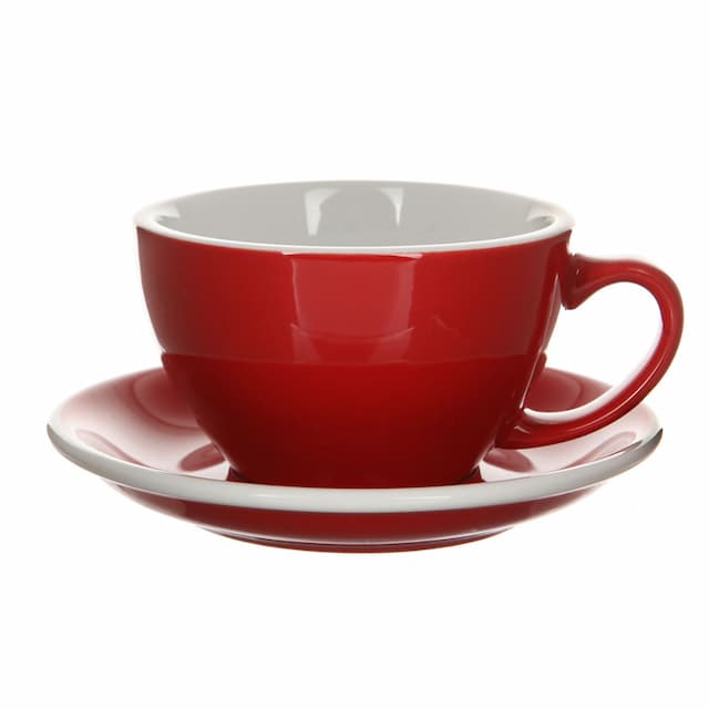 Кофейная пара Loveramics (Лаврамикс) Egg 300ml красная