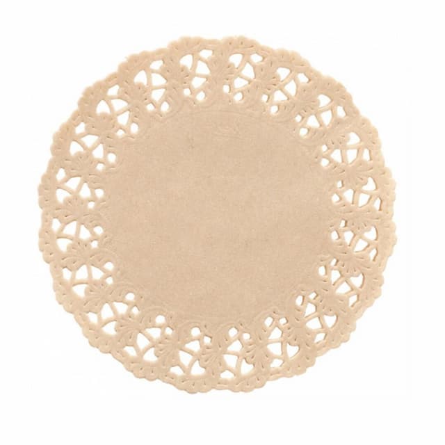 Салфетка ажурная натуральная, крафт d 42 см, 250 шт/уп, Garcia de PouИспания